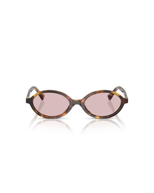 Miu Miu Black Mu 04Zs 14L4I0 Sunglasses Acetate Round Normal