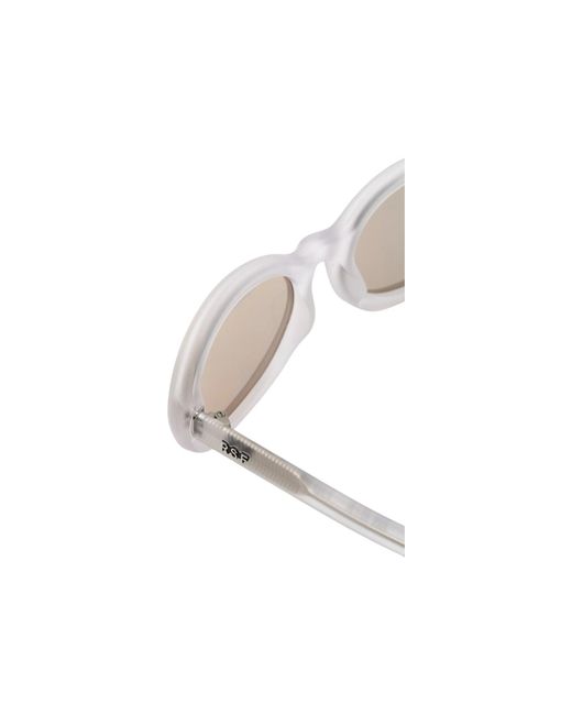 Retrosuperfuture White 6Wk Cherry Frozen Sunglasses Acetate Geometric Normal