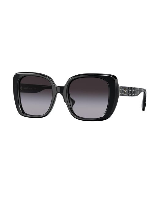 Burberry Black Be4371 Helena 30018G Sunglasses Acetate Squared Normal Shaded