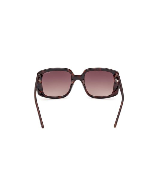 Guess Black Gu00097 52F Sunglasses Injected Squared Normal Shaded