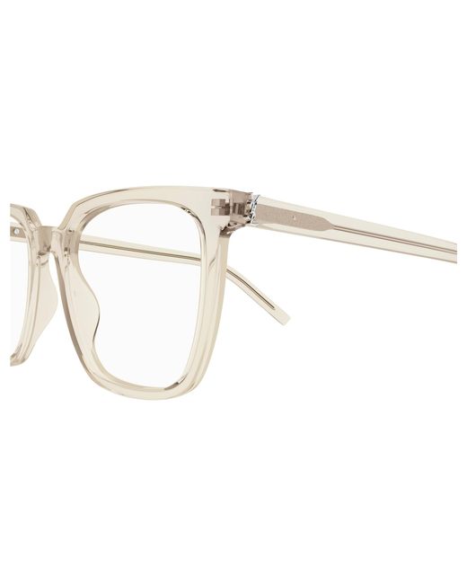 Saint Laurent Black Sl M146 Opt 004 Optical Frames Acetate Transparent Squared