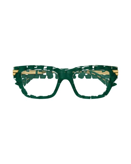 Bottega Veneta Black Bv1190O 005 Optical Frames Acetate Transparent Squared