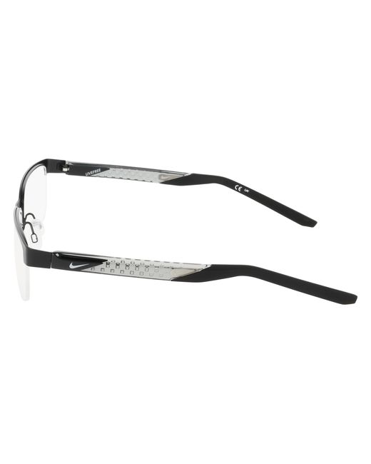 Nike Black 8184 001 Optical Frames Metal Squared Normal for men