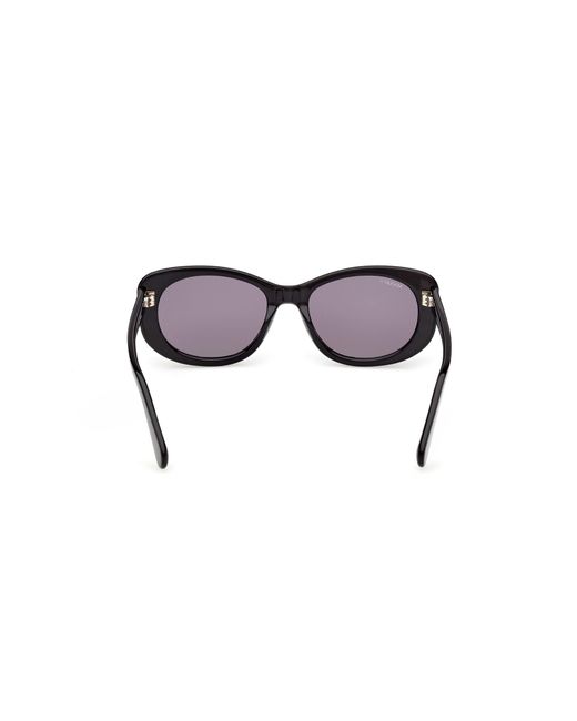 MAX&Co. Black Mo0155 01A Sunglasses Acetate Smoke Butterfly Normal