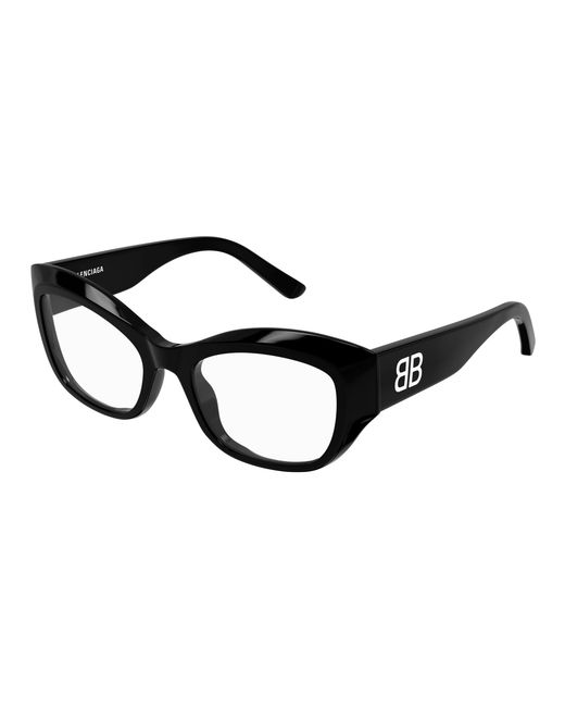 Balenciaga Black Bb0398O 001 Optical Frames Acetate Transparent Butterfly