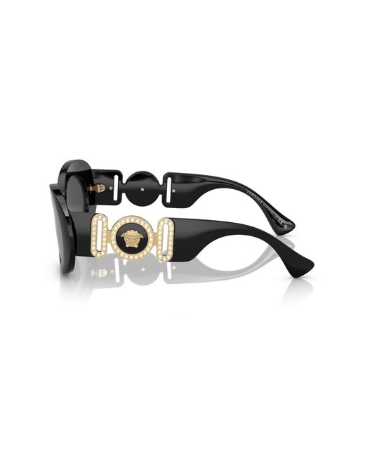 Versace Black Ve4426Bu Gb1/87 Sunglasses Acetate Round Normal