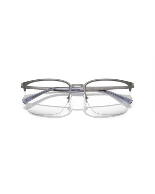 Emporio Armani Black Ea1151 3303 Optical Frames Metal Transparent Pillow Normal for men