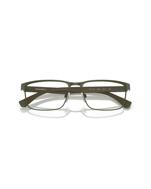 Emporio Armani Black Ea1105 3388 Optical Frames Metal Squared Normal for men
