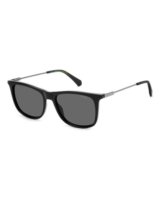 Polaroid Black Pld 4145/S/X 807/M9 Sunglasses Plastic Squared Polarized for men