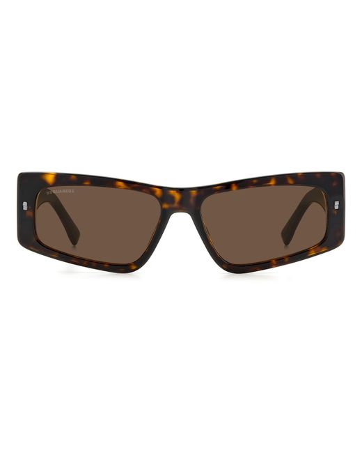 DSquared² Black Icon 0007/S 086/70 Sunglasses Acetate Butterfly for men