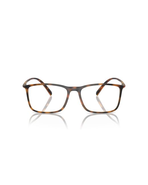 Giorgio Armani Black Ar7244U 5026 Optical Frames Injected Transparent Squared Normal for men