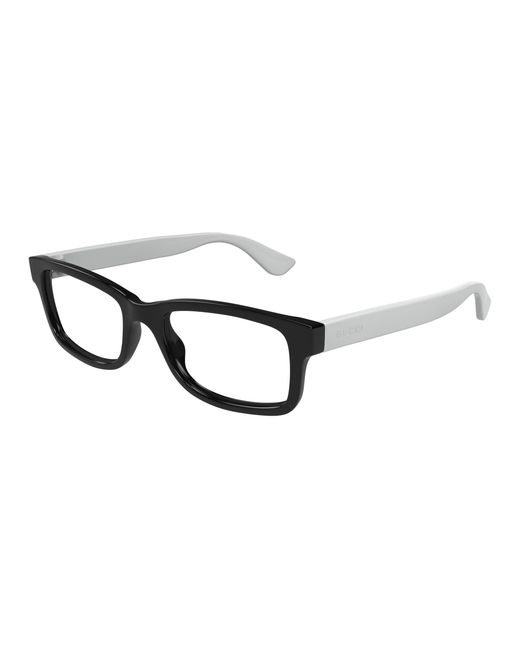 Gucci Black Gg1717O 005 Optical Frames Injected Transparent Squared for men