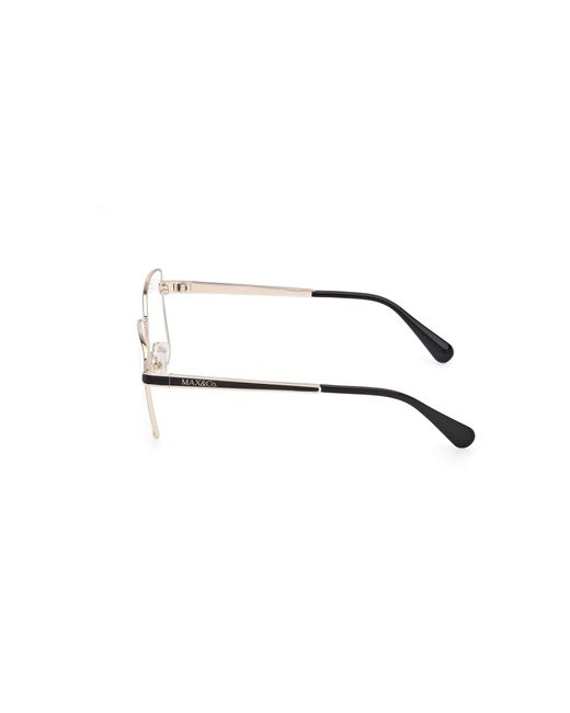 MAX&Co. Black Mo5164 032 Optical Frames Metal Squared Normal