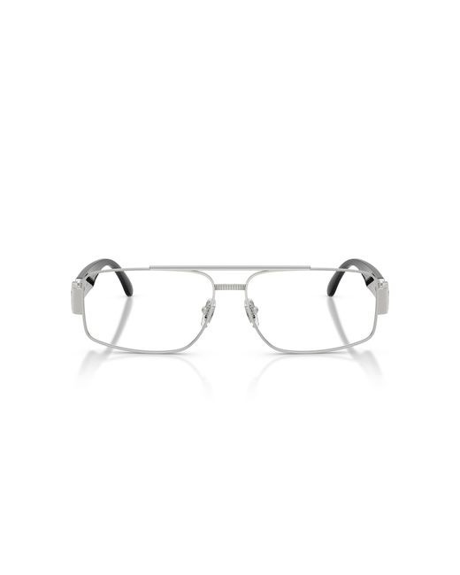Versace Black Ve1317 1000 Optical Frames Metal Transparent Squared Normal for men