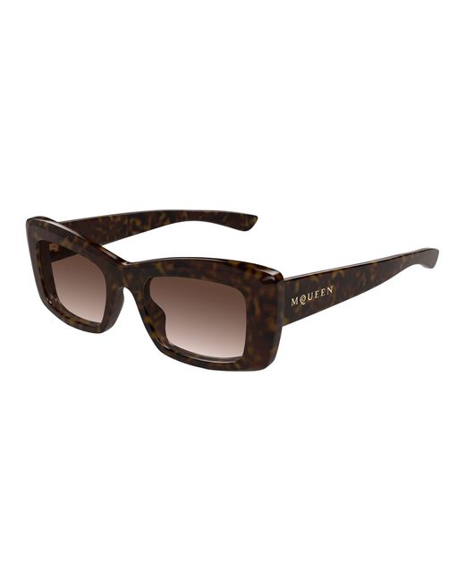 McQueen Black Am0526S 002 Sunglasses Acetate Squared