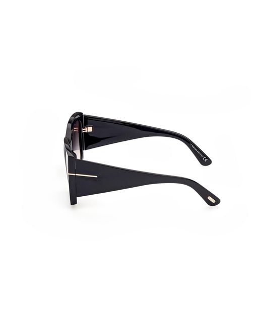 Tom Ford Black Ft0921 Jacquetta 01B Sunglasses Injected Squared Normal Shaded