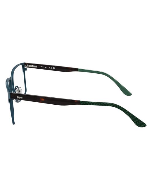 Lacoste Black L2314 400 Optical Frames Metal Squared Normal for men