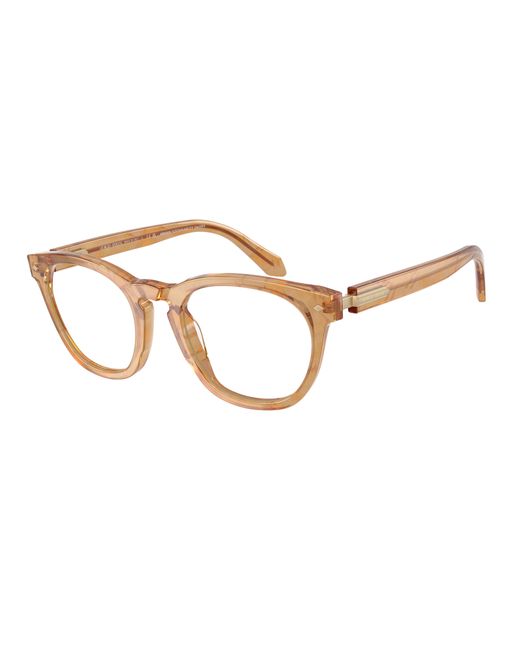 Giorgio Armani Black Ar7284 6300 Optical Frames Acetate Round Normal for men