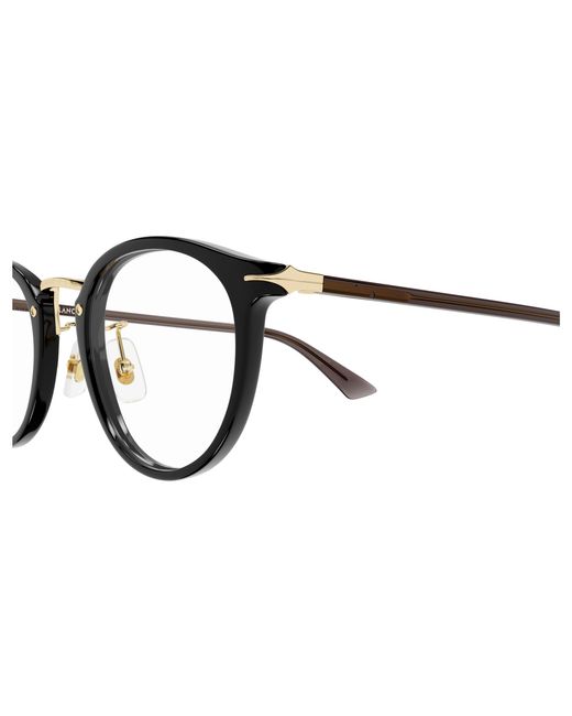 Montblanc Black Mb0406O 001 Optical Frames Acetate Transparent Round for men