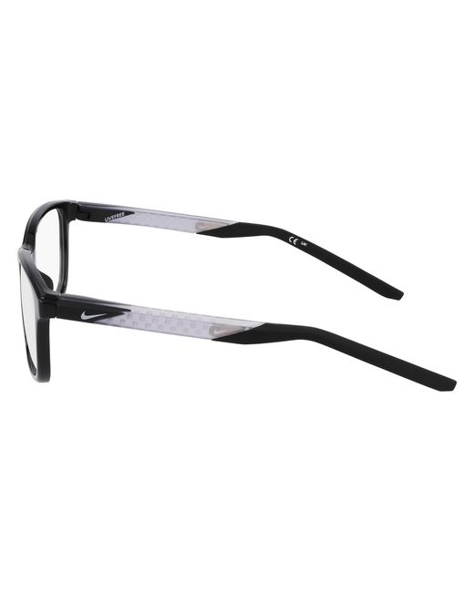 Nike Black 7278 001 Optical Frames Bio-Inject Squared Normal for men