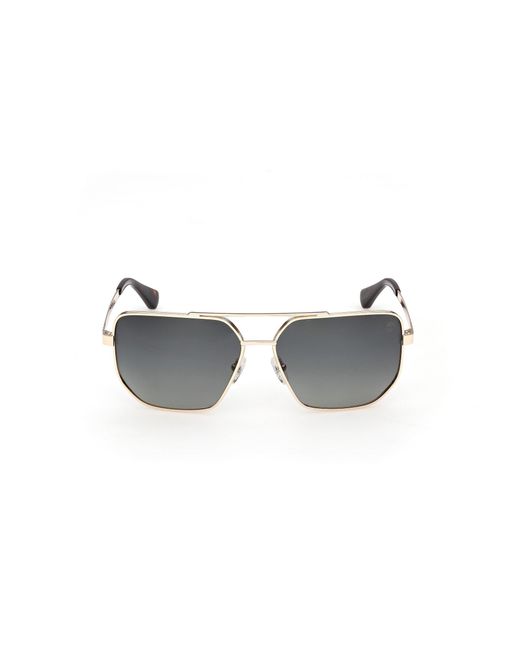Timberland Black Tb00076 32R Sunglasses Squared Polarized for men