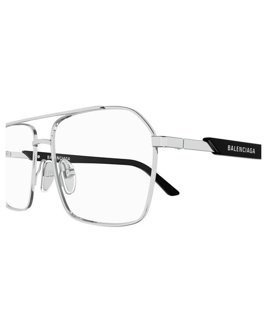Balenciaga Black Bb0248O 001 Optical Frames Metal Squared for men