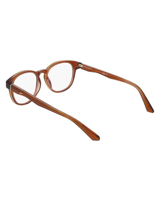 Nike Black 7182 219 Optical Frames Acetate Round Normal