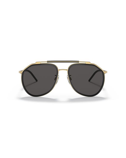 Dolce & Gabbana Black Dg2277 02/87 Sunglasses Metal Pilot Normal for men