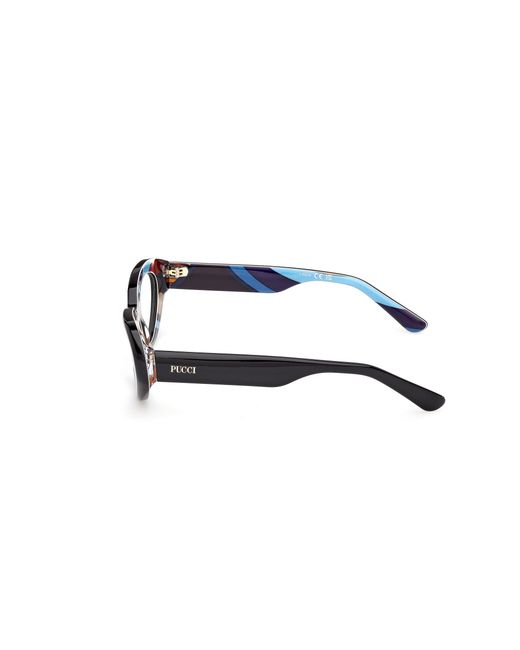 Emilio Pucci Black Ep5271 005 Optical Frames Acetate Cat Eye Normal