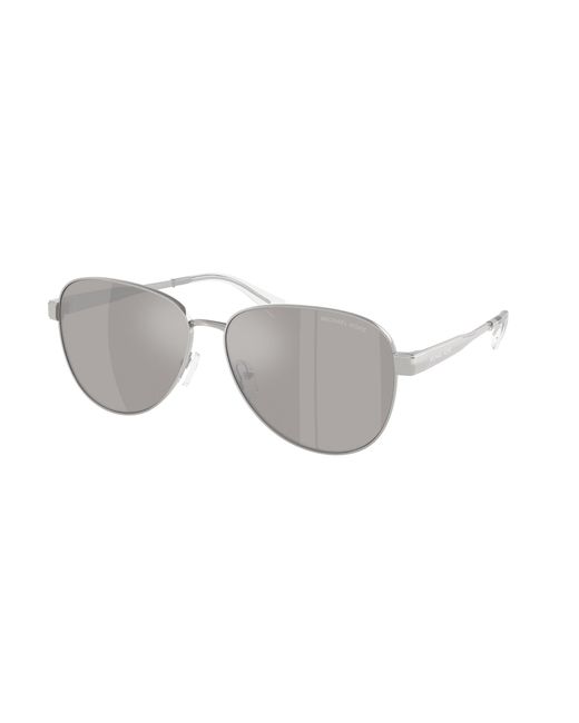 Michael Kors Black Mk1160 Biarritz 18936G Sunglasses Metal Pilot Mirrored