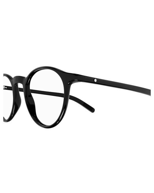 Montblanc Black Mb0329O 001 Optical Frames Transparent Round for men
