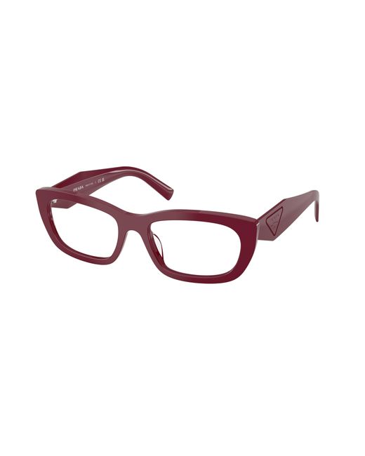 Prada Black Pr D09V 23L1O1 Optical Frames Acetate Transparent Geometric Normal