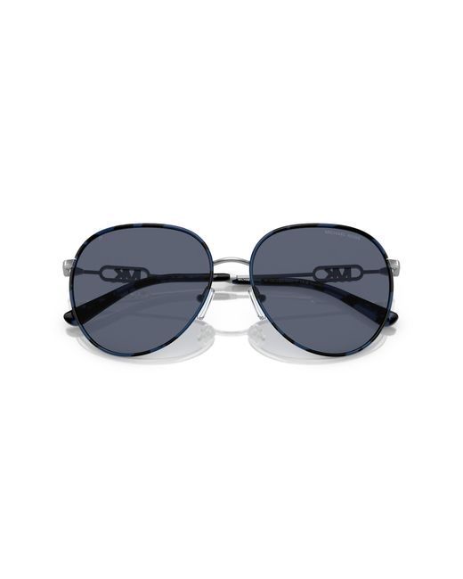 Michael Kors Black Mk1128J Empire 10158S Sunglasses Metal Pilot Normal