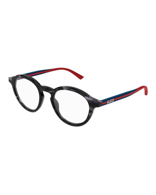 Gucci Black Gg1871O 004 Optical Frames Acetate Transparent Round for men