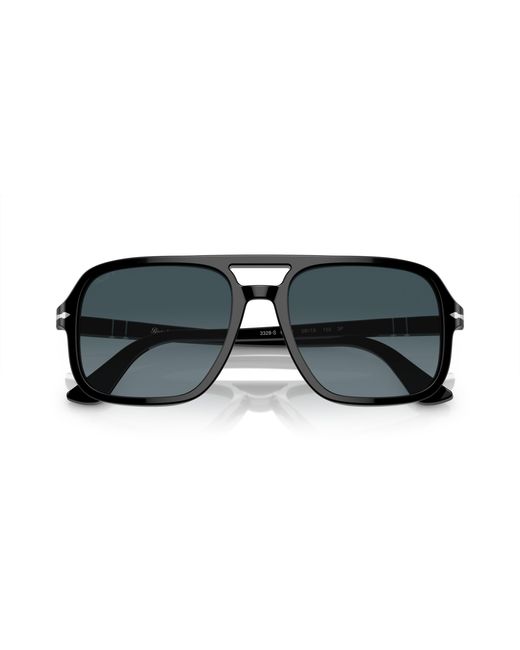 Persol Black Po3328S 95/S3 Sunglasses Acetate Pilot Polarized Shaded for men