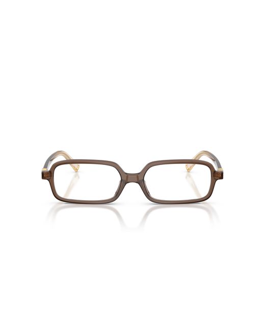 Miu Miu Black Mu 01Yv 23H1O1 Optical Frames Acetate Squared Normal