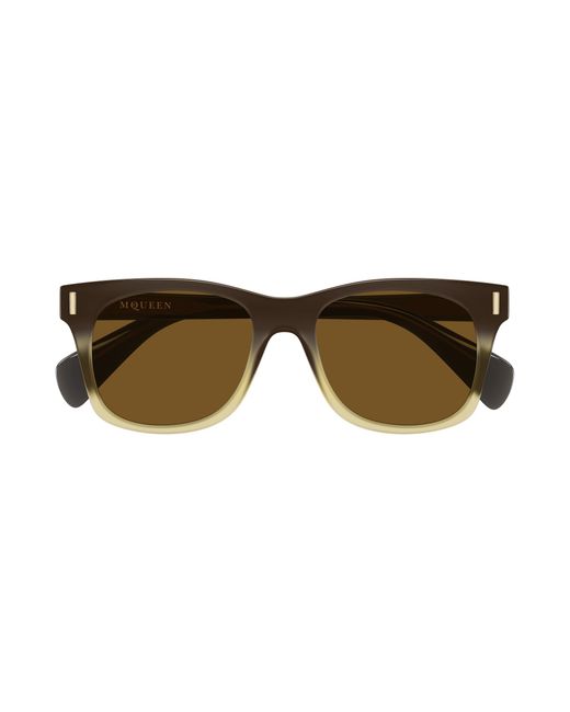 McQueen Black Am0551S 004 Sunglasses Acetate Squared for men
