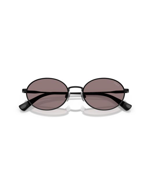 Polo Ralph Lauren Black Ph3162 93047N Sunglasses Metal Round Normal for men