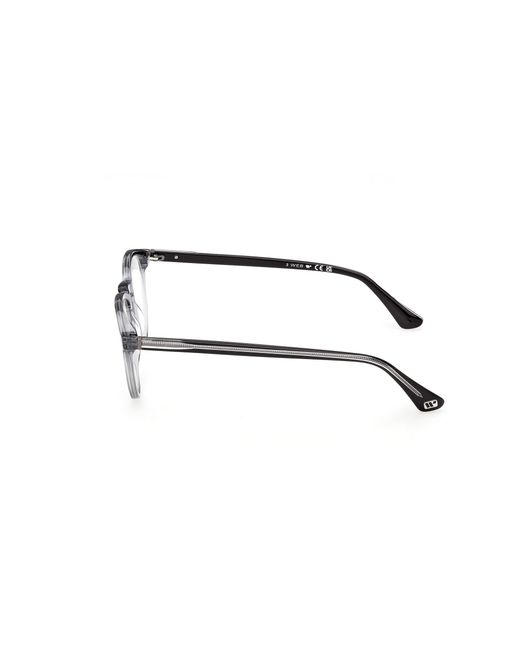 Web Black We5474 020 Optical Frames Acetate Round Normal for men