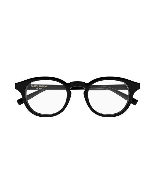 Saint Laurent Black Sl 876 Opt 001 Optical Frames Acetate Transparent Round