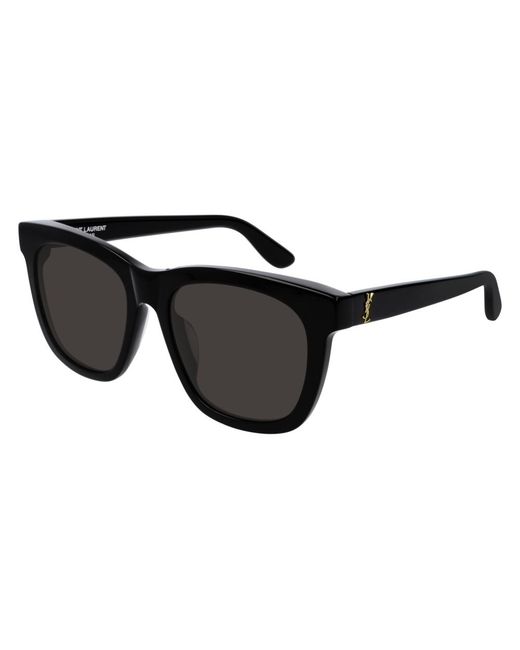 Saint Laurent Black Sl M24/K 005 Sunglasses Acetate Squared Normal