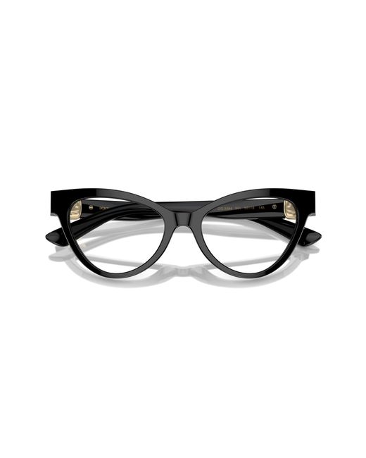 Dolce & Gabbana Black Dg3394 501 Optical Frames Acetate Transparent Cat Eye Normal