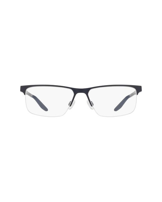 Nike Black 8144 411 Optical Frames Metal Squared Normal for men