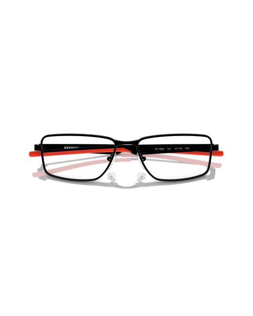 FERRARI SCUDERIA Black Fz7004 101 Optical Frames Metal Squared Normal for men