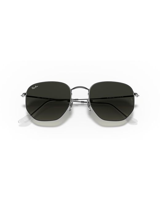 Ray-Ban Black Rb3548n Hexagonal Flat Lens Sunglasses