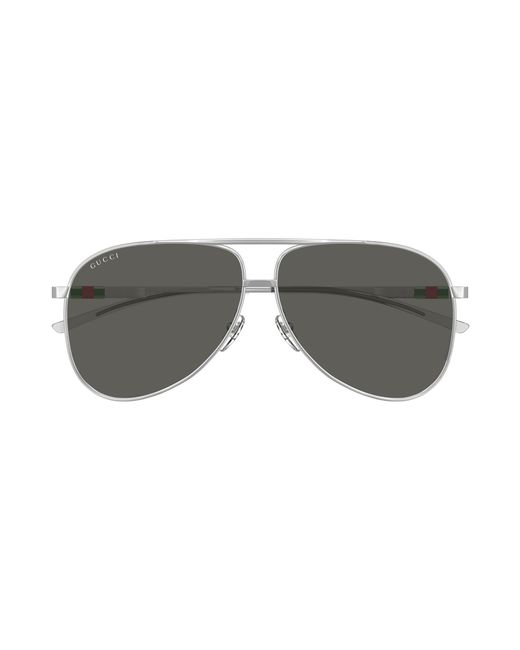 Gucci Black Gg1677S 001 Sunglasses Metal Pilot for men