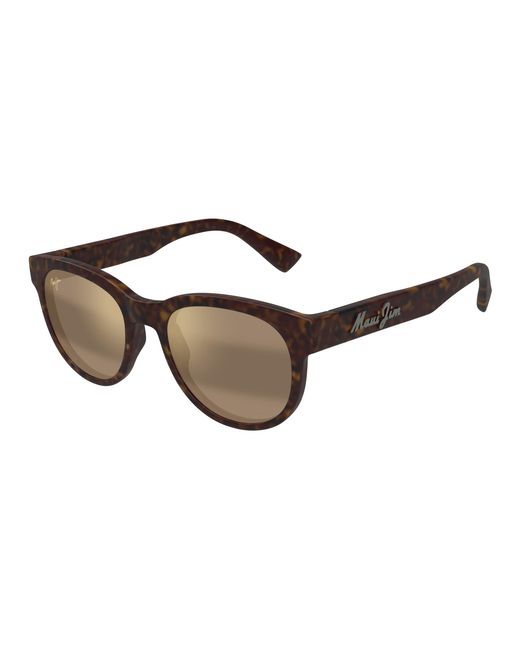 Maui Jim Black Mj0668S 002 Sunglasses Injected Bronze Round for men