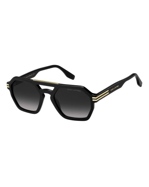 Marc Jacobs Black Marc 587/S 807/9O Sunglasses Acetate Geometric Normal Shaded for men