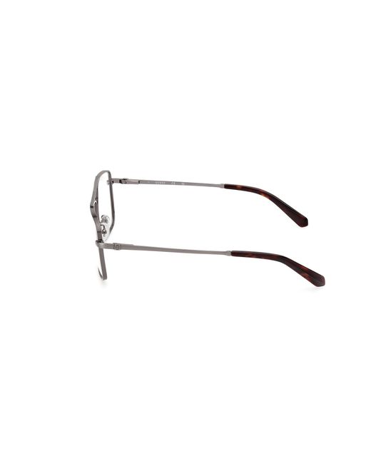 Guess Black Gu50097 008 Optical Frames Metal Squared Normal for men