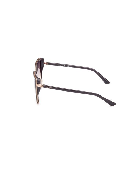 Guess Black Gu7871 20B Sunglasses Injected Butterfly Normal Shaded
